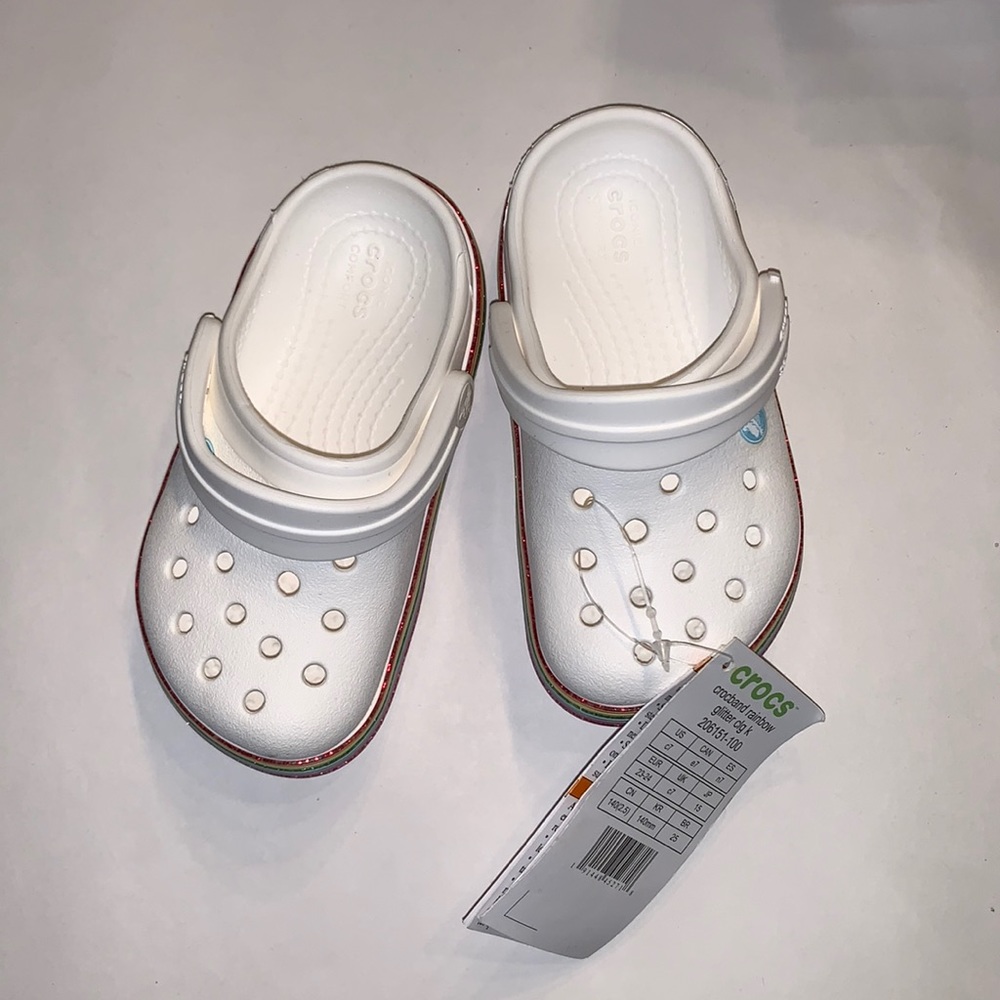 Crocs rainbow design